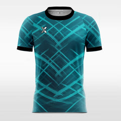 XTeamwear Soccer Jersey Blackish Green Grid - Custom Kids Soccer Jerseys Design