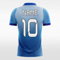 XTeamwear Soccer Jersey Blue Chevron - Women Custom Soccer Jerseys Design Gradient