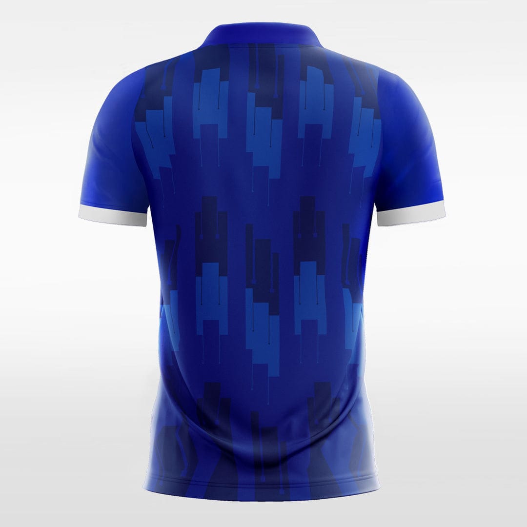 XTeamwear Soccer Jersey Blue Mosaic - Kids Custom Soccer Jerseys Design Cool