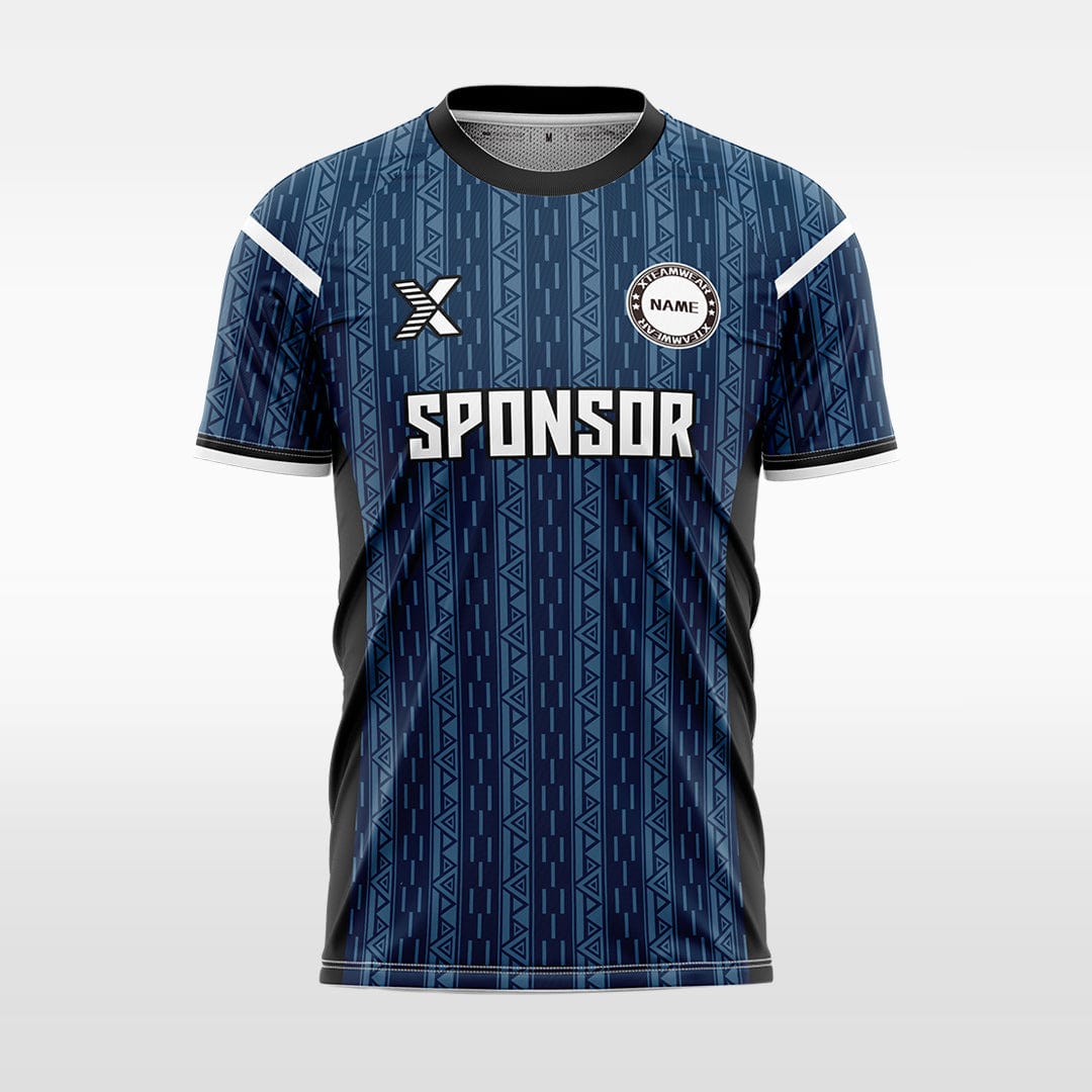 XTeamwear Soccer Jersey blue / S Custom Modern Soccer Jersey – Crew Neck with Geometric Texture