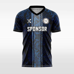 XTeamwear Soccer Jersey blue / S Custom Snake‑Skin Soccer Jersey – Slim Fit V‑Neck Athletic Top