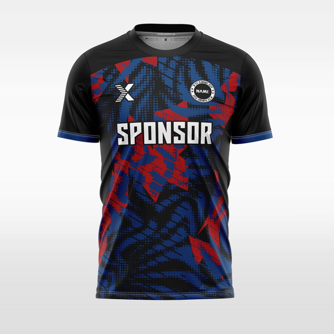 XTeamwear Soccer Jersey blue / S Custom Soccer Jersey – Shattered Geometric Print & Modern Fit