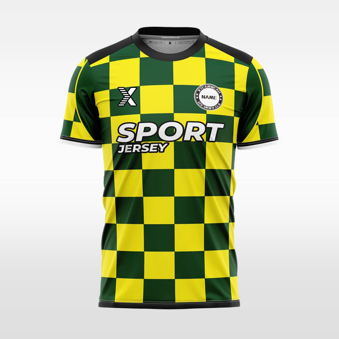 XTeamwear Soccer Jersey Checkerboard- Custom Soccer Jersey for Men Sublimation