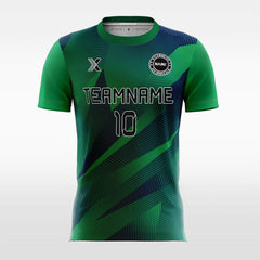 XTeamwear Soccer Jersey Classic Green Moire - Kids Custom Soccer Jerseys Design