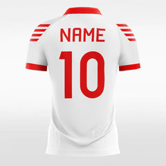 XTeamwear Soccer Jersey Classic Red Cross - Women Custom Soccer Jerseys Team Design