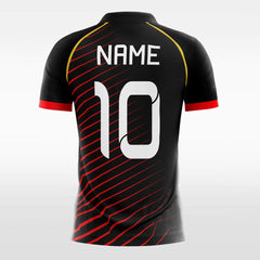 XTeamwear Soccer Jersey Classic Red twill - Custom Kids Soccer Jerseys Design Black