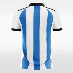 XTeamwear Soccer Jersey Classic Stripe - Custom Kids Soccer Jerseys Design Blue White