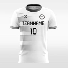 XTeamwear Soccer Jersey Classic Stripe - Kids Custom Soccer Jerseys Design White