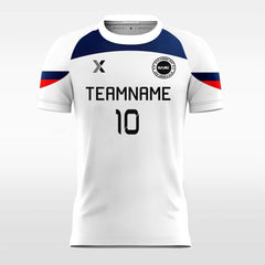 XTeamwear Soccer Jersey Classic White - Custom Kids Soccer Jerseys Design Raglan Sleeve