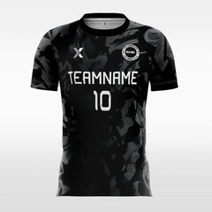 XTeamwear Soccer Jersey Cool Black Camouflage - Kids Custom Soccer Jerseys Design