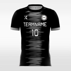 XTeamwear Soccer Jersey Cool Black Moire Pattern - Custom Kids Soccer Jerseys Design
