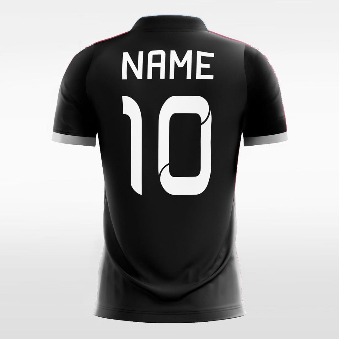 XTeamwear Soccer Jersey Cool Black Moire Pattern - Custom Kids Soccer Jerseys Design