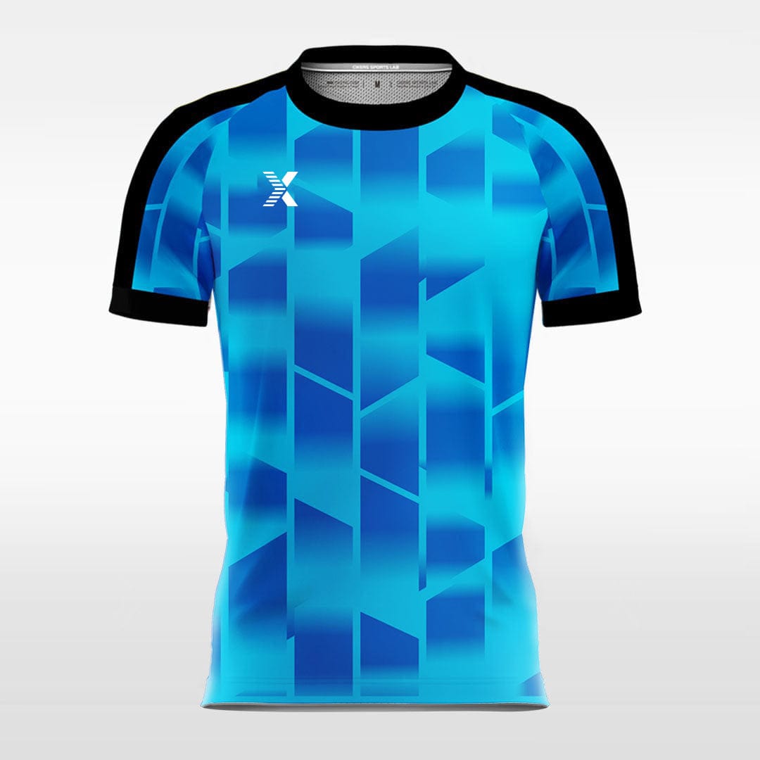 XTeamwear Soccer Jersey Cool Geometry Gradient - Kids Custom Soccer Jerseys Design