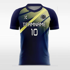 XTeamwear Soccer Jersey Cool Gradient - Custom Kids Soccer Jerseys Navy Blue Design