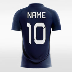 XTeamwear Soccer Jersey Cool Gradient - Custom Kids Soccer Jerseys Navy Blue Design