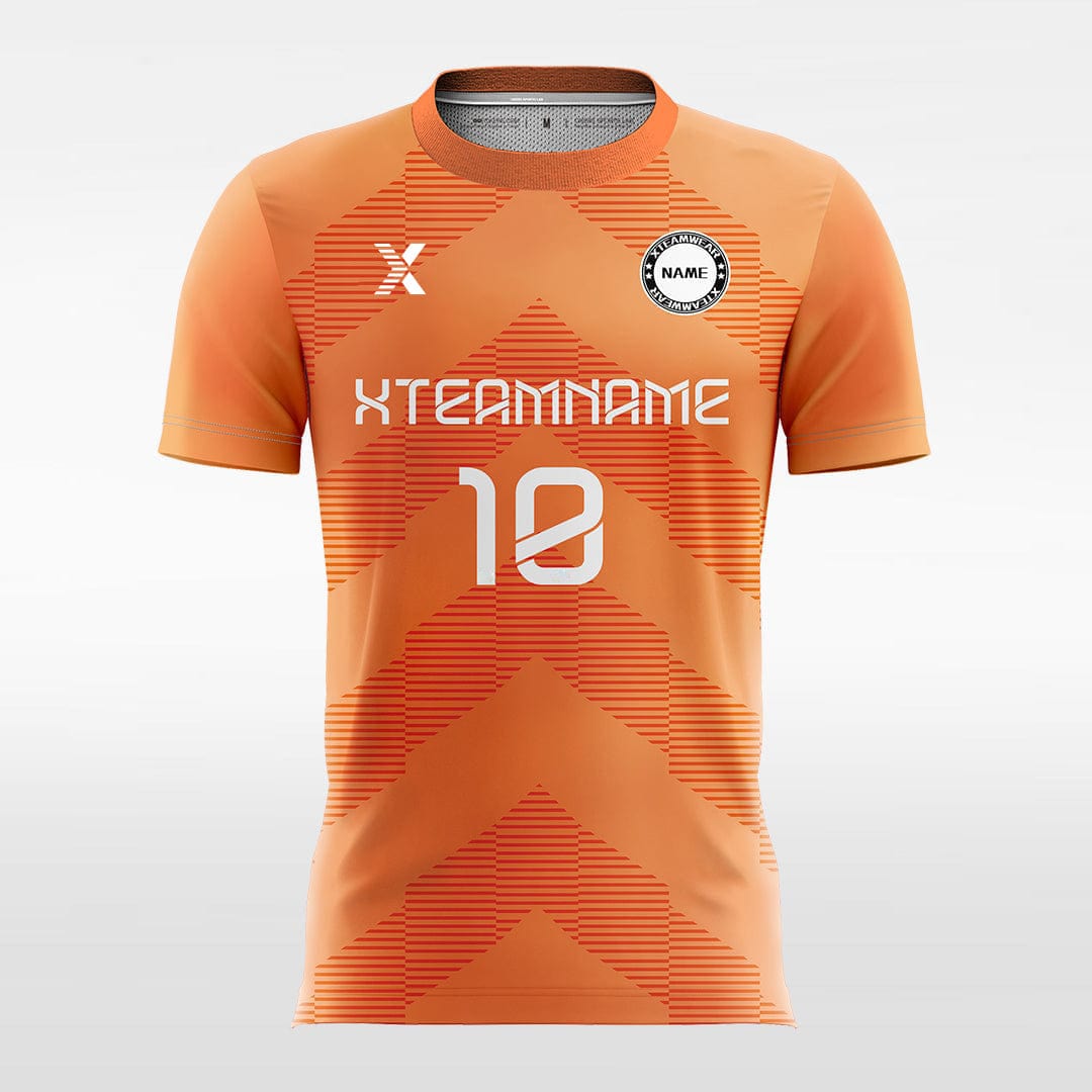 XTeamwear Soccer Jersey Cool Orange - Women Custom Soccer Jerseys Design Chevron