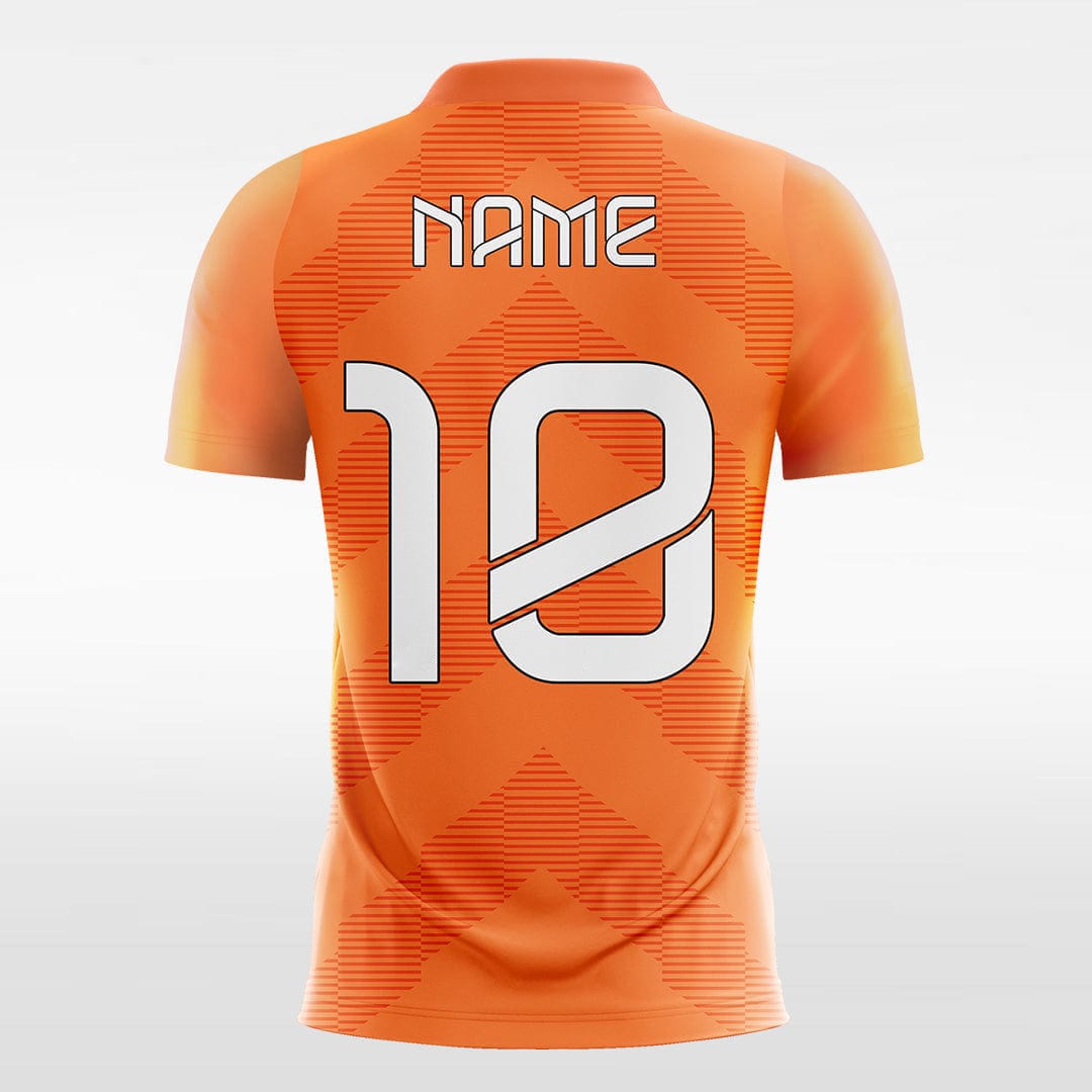XTeamwear Soccer Jersey Cool Orange - Women Custom Soccer Jerseys Design Chevron