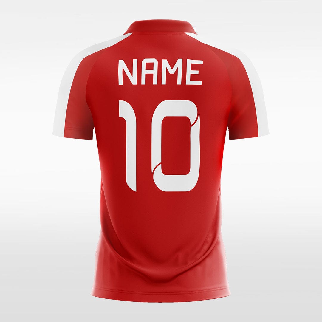 XTeamwear Soccer Jersey Cool Red - Women Custom Soccer Jerseys Design Diagonal