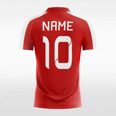 XTeamwear Soccer Jersey Cool Red - Women Custom Soccer Jerseys Design Diagonal
