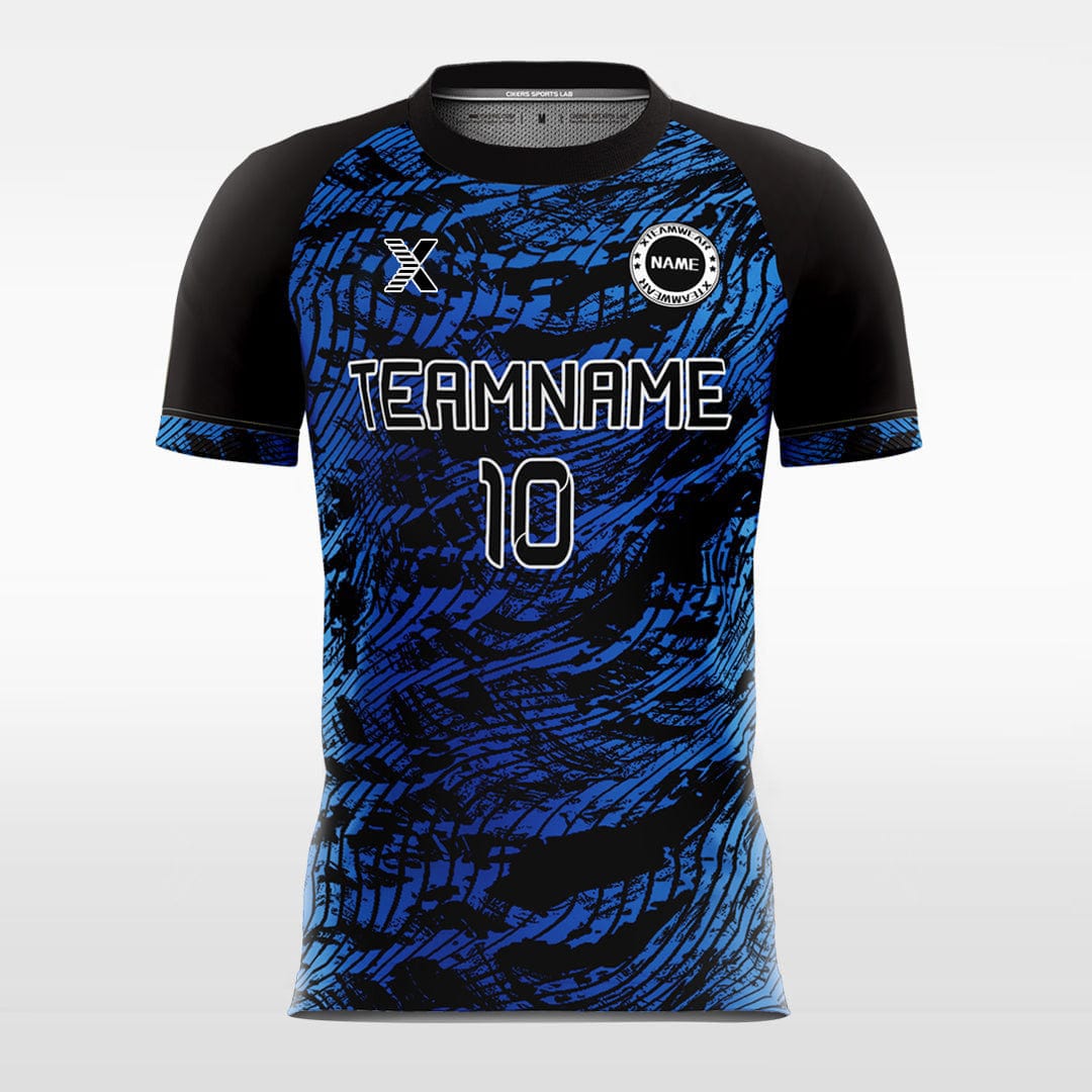 XTeamwear Soccer Jersey Cool Snake Skin - Custom Kids Soccer Jerseys Black Design