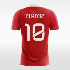 XTeamwear Soccer Jersey Cool Stripe - Women Custom Soccer Jerseys Design Red