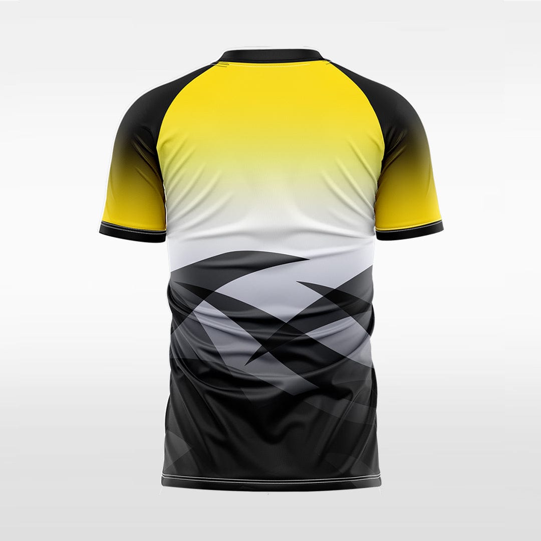 XTeamwear Soccer Jersey Custom Gradient Soccer Jersey – Geometric V-Neck Short Sleeve Top