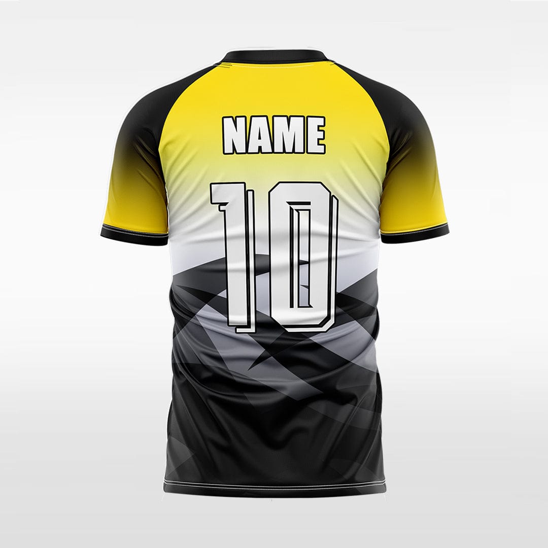 XTeamwear Soccer Jersey Custom Gradient Soccer Jersey – Geometric V-Neck Short Sleeve Top