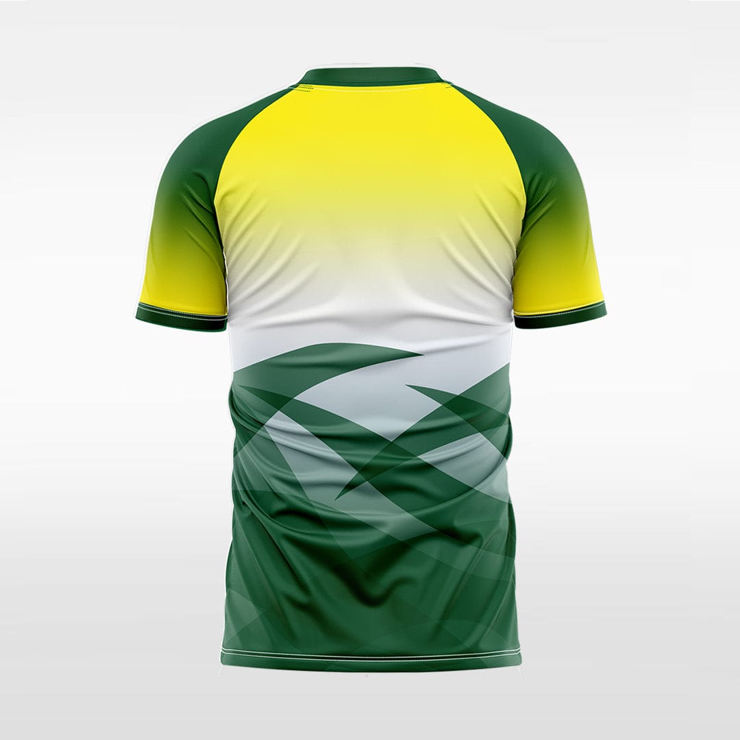 XTeamwear Soccer Jersey Custom Gradient Soccer Jersey – Geometric V-Neck Short Sleeve Top