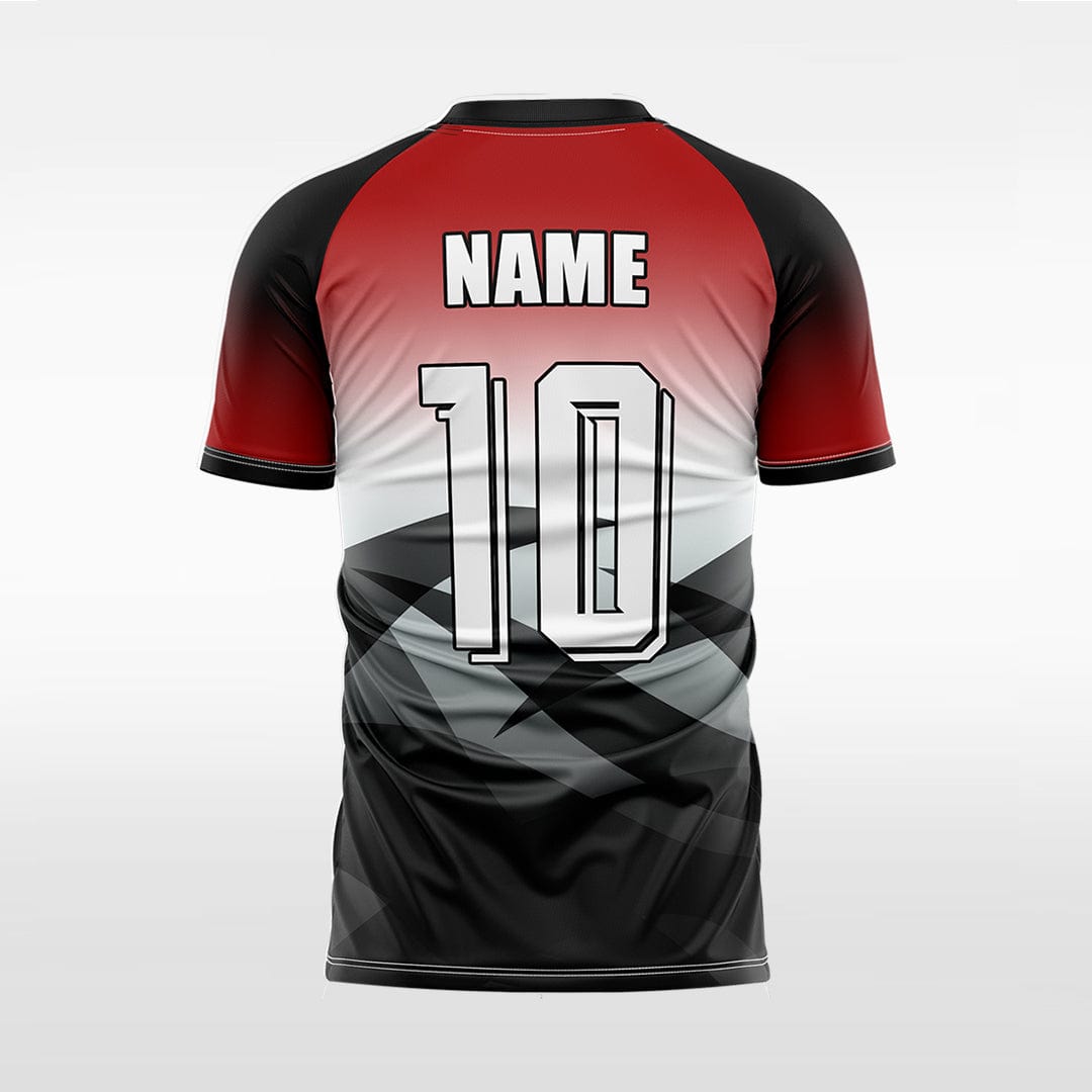 XTeamwear Soccer Jersey Custom Gradient Soccer Jersey – Geometric V-Neck Short Sleeve Top
