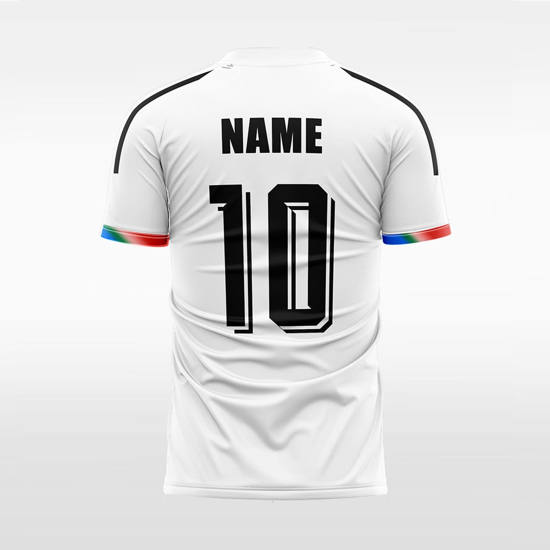 XTeamwear Soccer Jersey Custom Gradient Stripe Soccer Jersey – Modern Fit Round Neck