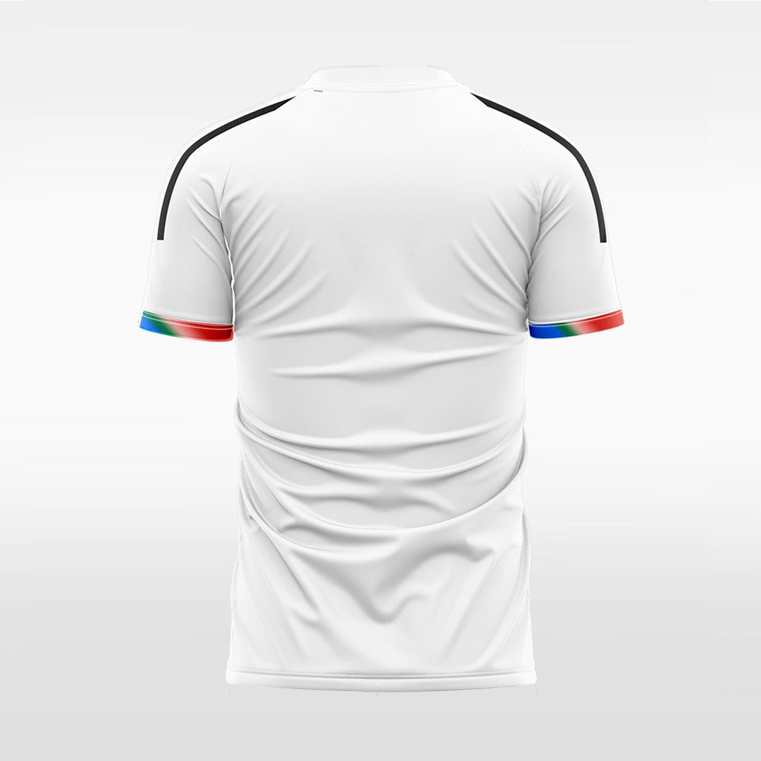 XTeamwear Soccer Jersey Custom Gradient Stripe Soccer Jersey – Modern Fit Round Neck