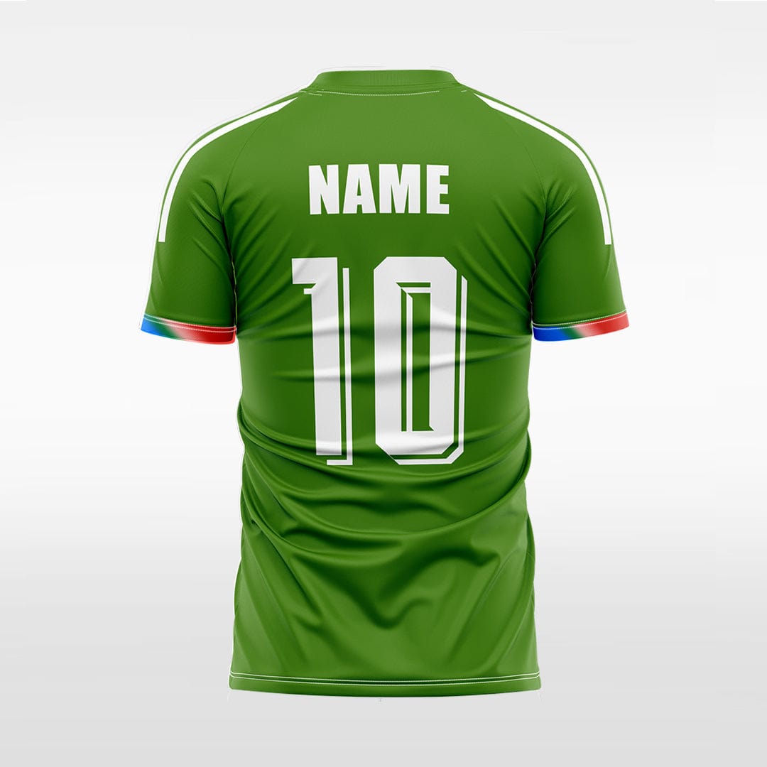 XTeamwear Soccer Jersey Custom Gradient Stripe Soccer Jersey – Modern Fit Round Neck