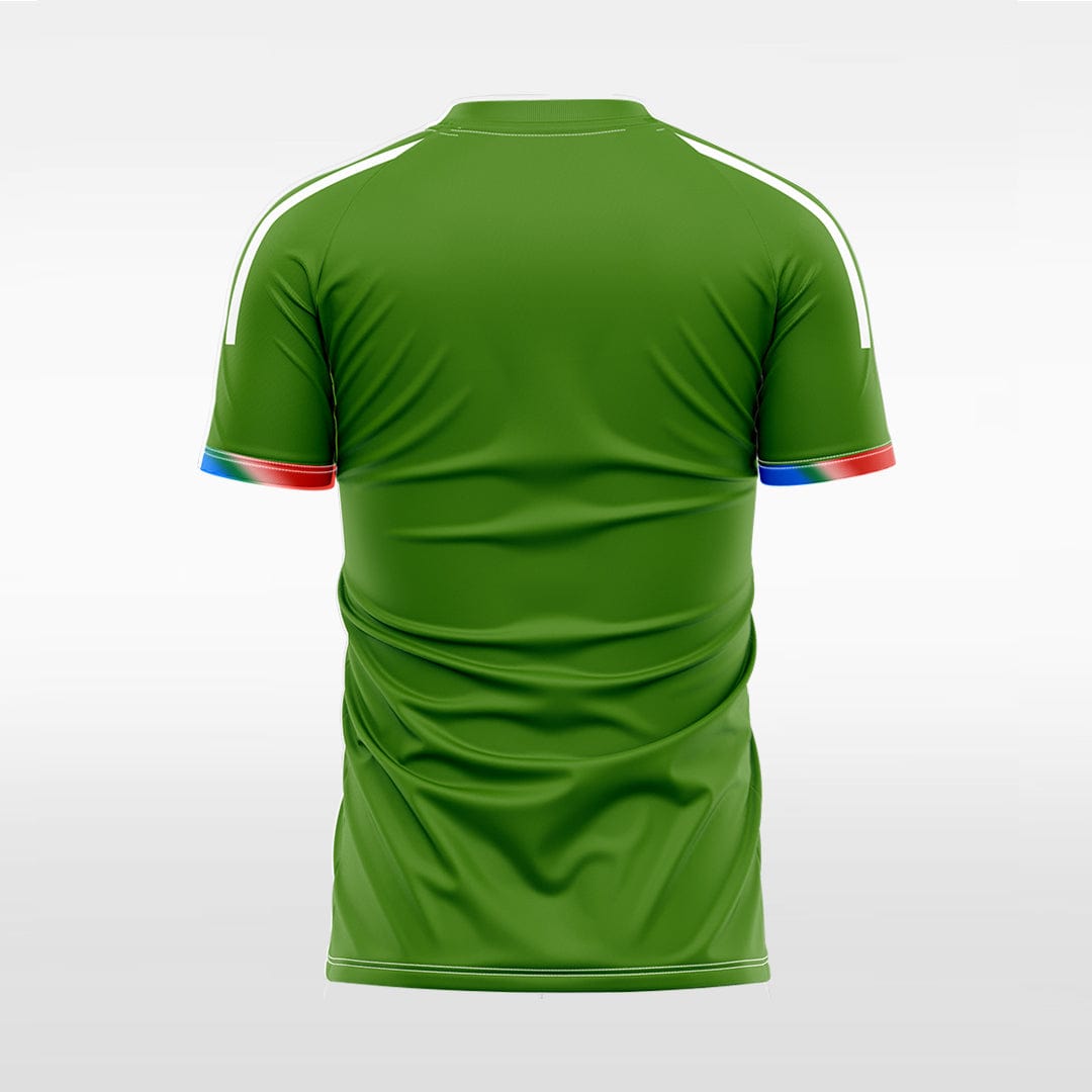 XTeamwear Soccer Jersey Custom Gradient Stripe Soccer Jersey – Modern Fit Round Neck