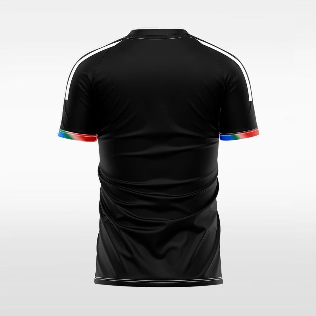 XTeamwear Soccer Jersey Custom Gradient Stripe Soccer Jersey – Modern Fit Round Neck