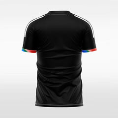 XTeamwear Soccer Jersey Custom Gradient Stripe Soccer Jersey – Modern Fit Round Neck