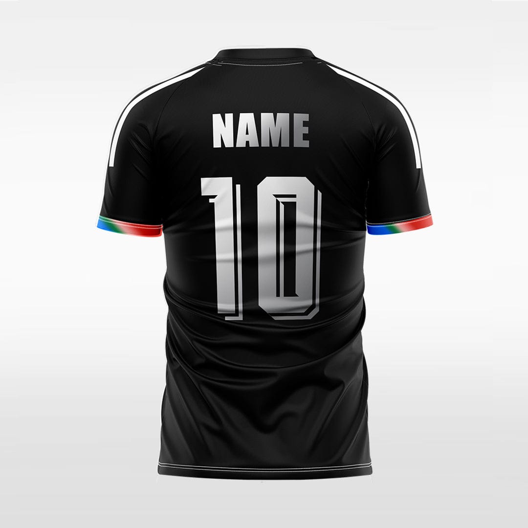 XTeamwear Soccer Jersey Custom Gradient Stripe Soccer Jersey – Modern Fit Round Neck
