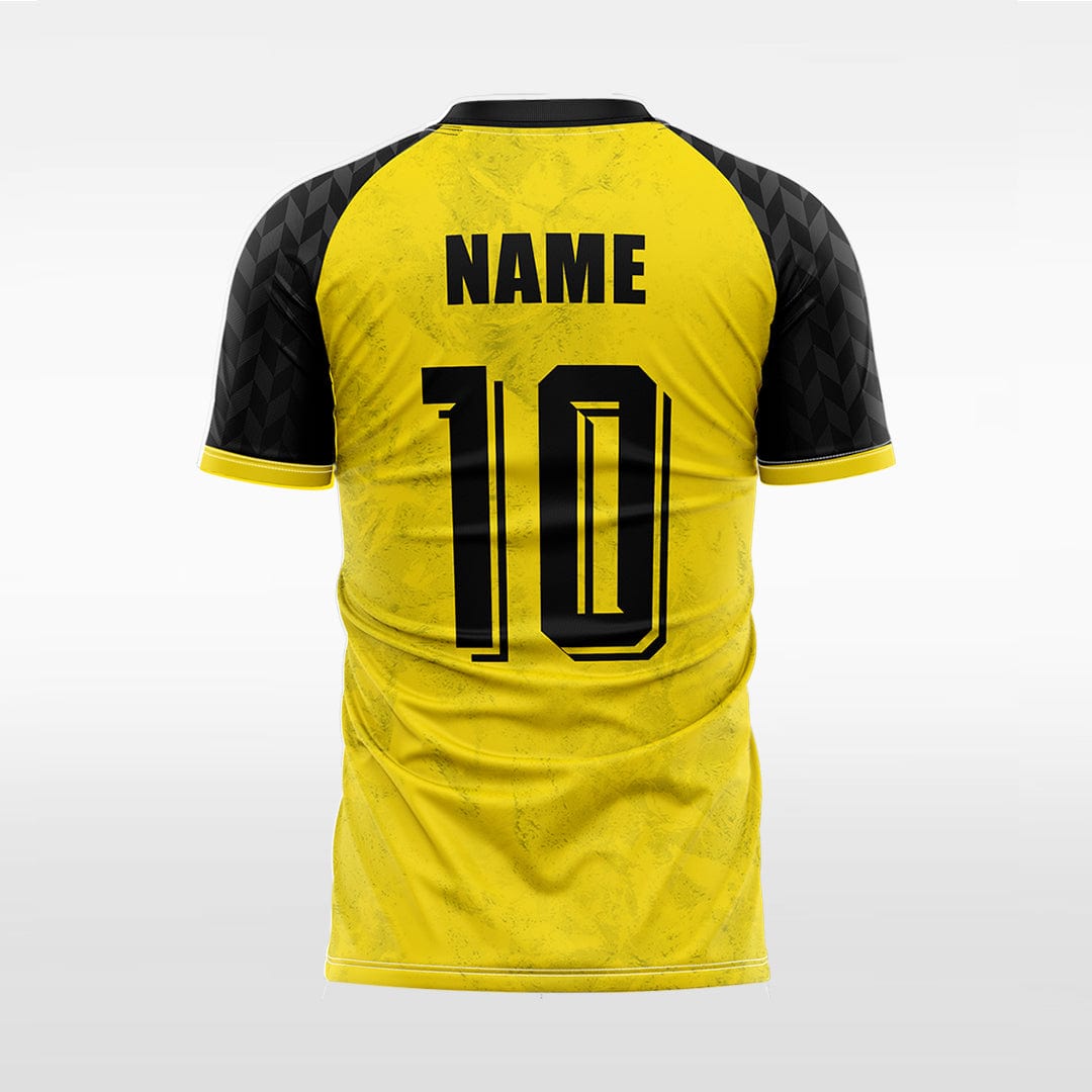 XTeamwear Soccer Jersey Custom Marble-Texture Soccer Jersey – Modern Contrast Sleeve Design