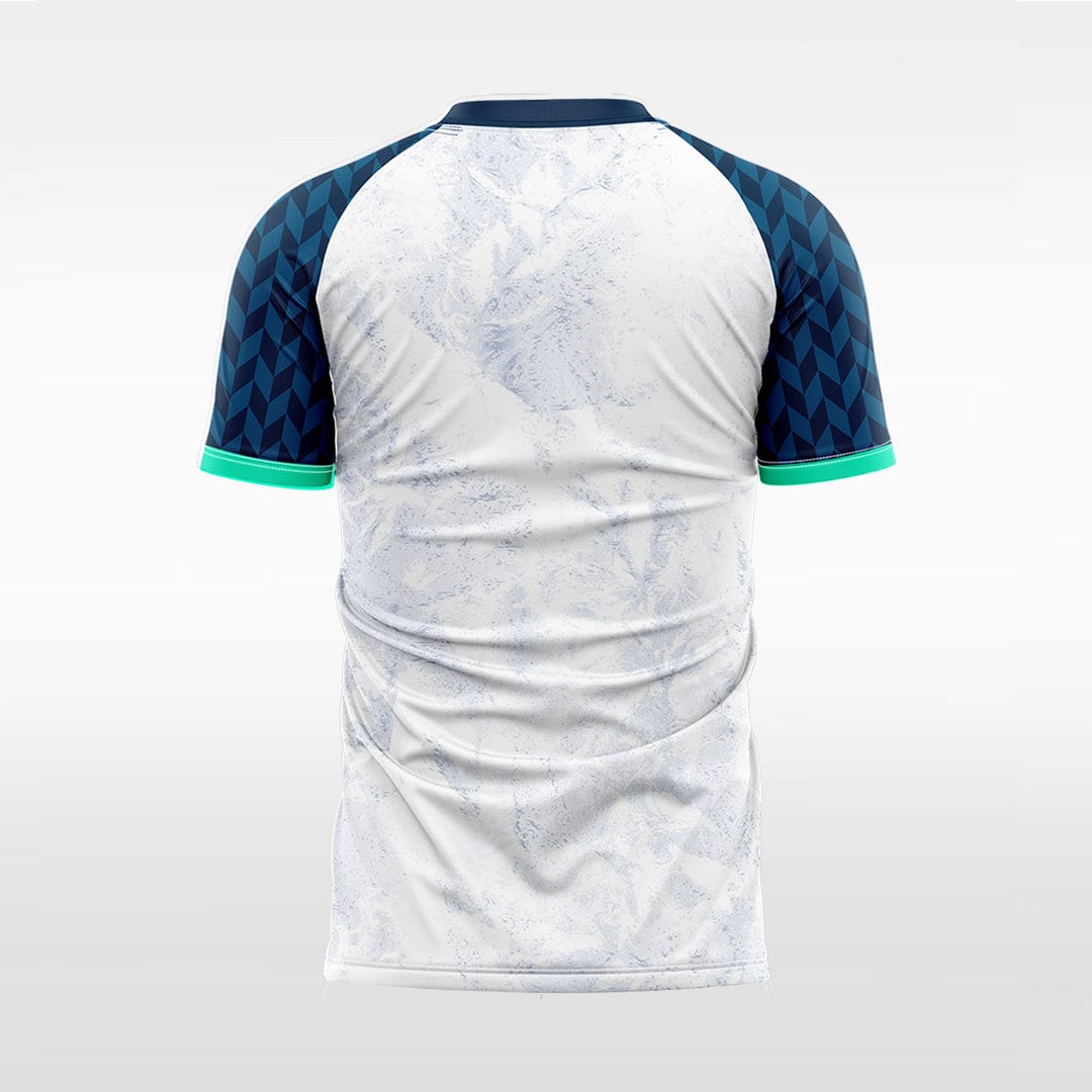 XTeamwear Soccer Jersey Custom Marble-Texture Soccer Jersey – Modern Contrast Sleeve Design