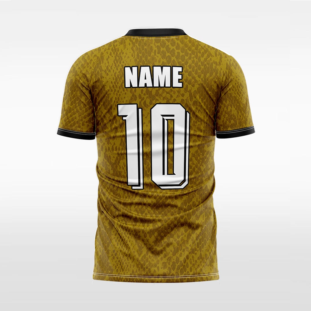 XTeamwear Soccer Jersey Custom Snake‑Skin Soccer Jersey – Slim Fit V‑Neck Athletic Top