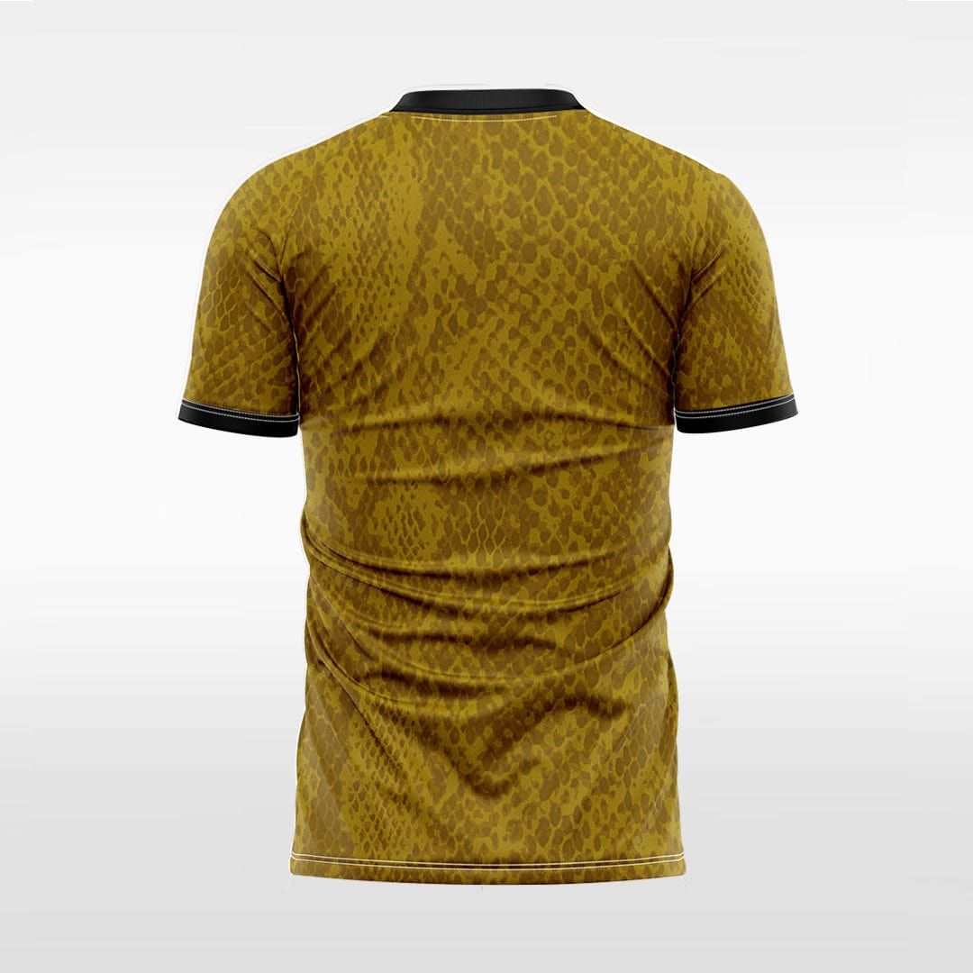 XTeamwear Soccer Jersey Custom Snake‑Skin Soccer Jersey – Slim Fit V‑Neck Athletic Top