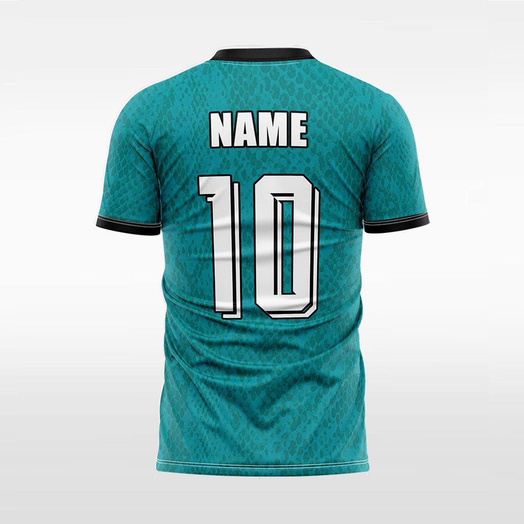 XTeamwear Soccer Jersey Custom Snake‑Skin Soccer Jersey – Slim Fit V‑Neck Athletic Top