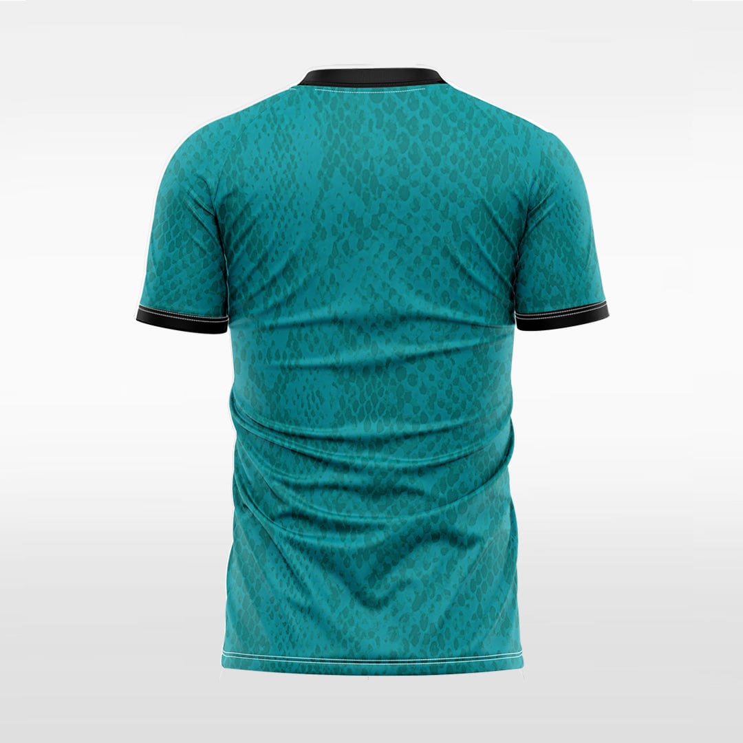 XTeamwear Soccer Jersey Custom Snake‑Skin Soccer Jersey – Slim Fit V‑Neck Athletic Top