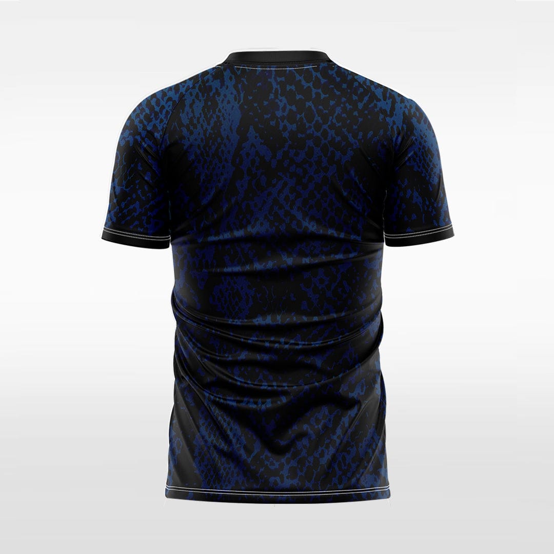 XTeamwear Soccer Jersey Custom Snake‑Skin Soccer Jersey – Slim Fit V‑Neck Athletic Top
