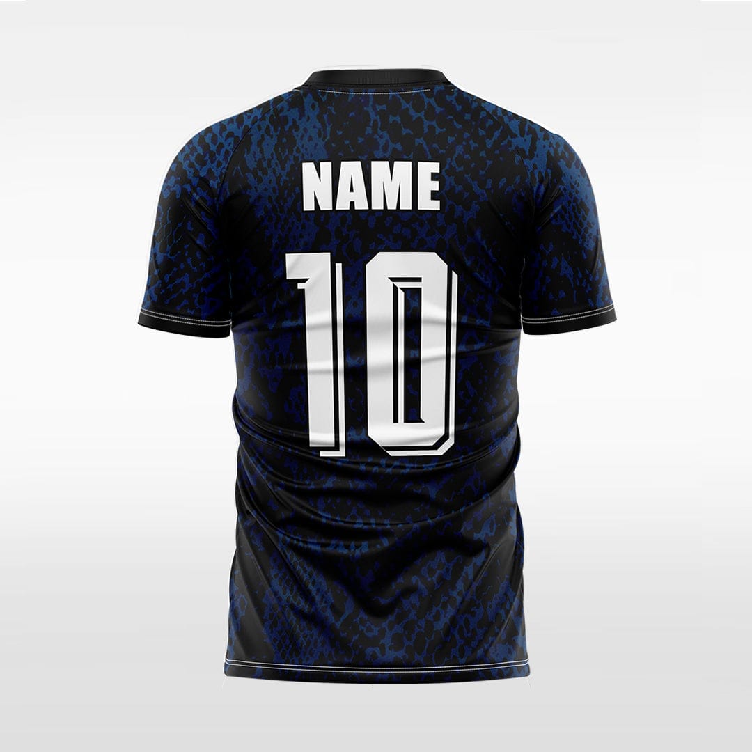 XTeamwear Soccer Jersey Custom Snake‑Skin Soccer Jersey – Slim Fit V‑Neck Athletic Top