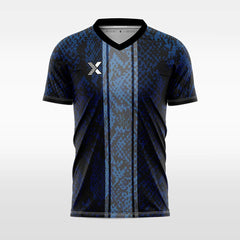 XTeamwear Soccer Jersey Custom Snake‑Skin Soccer Jersey – Slim Fit V‑Neck Athletic Top