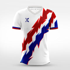 XTeamwear Soccer Jersey Custom Soccer Jersey – Abstract Cityscape Pattern & Crew Neck