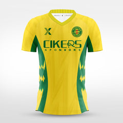 XTeamwear Soccer Jersey Custom Soccer Jersey – Abstract Geometric Gradient Grid & Crew Neck