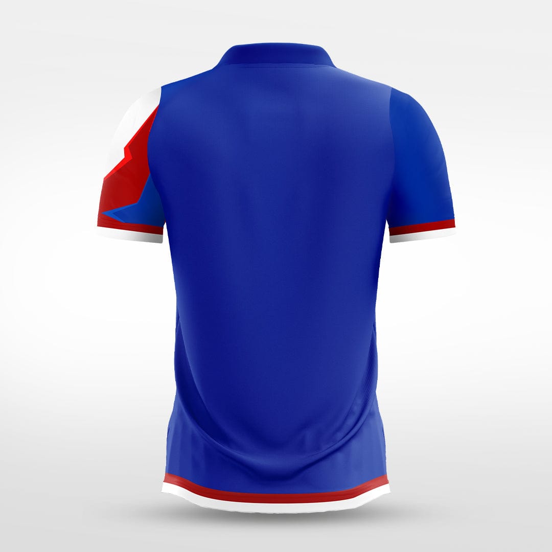 XTeamwear Soccer Jersey Custom Soccer Jersey – Abstract Geometric Patchwork & Crew Neck