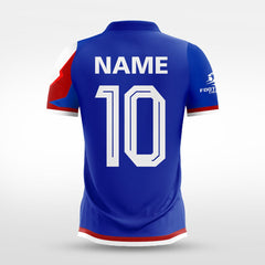 XTeamwear Soccer Jersey Custom Soccer Jersey – Abstract Geometric Patchwork & Crew Neck