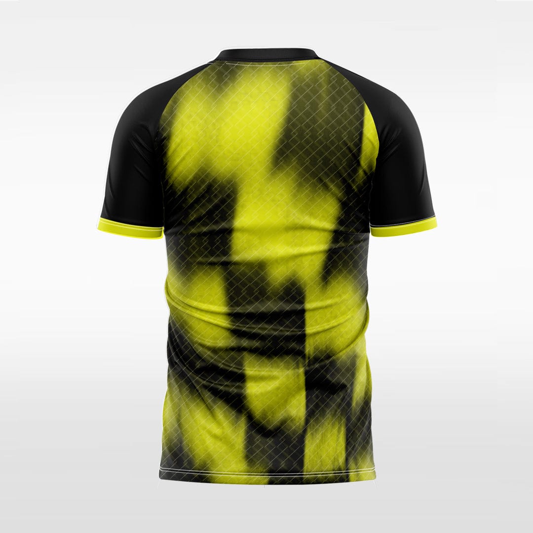 XTeamwear Soccer Jersey Custom Soccer Jersey – Diamond Grid Gradient Block Print & Crew Neck